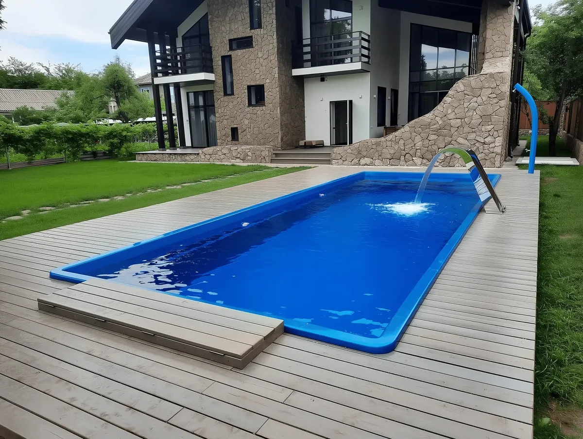 Композитный бассейн Laguna 9 — вид сверху в Нижнем Тагиле